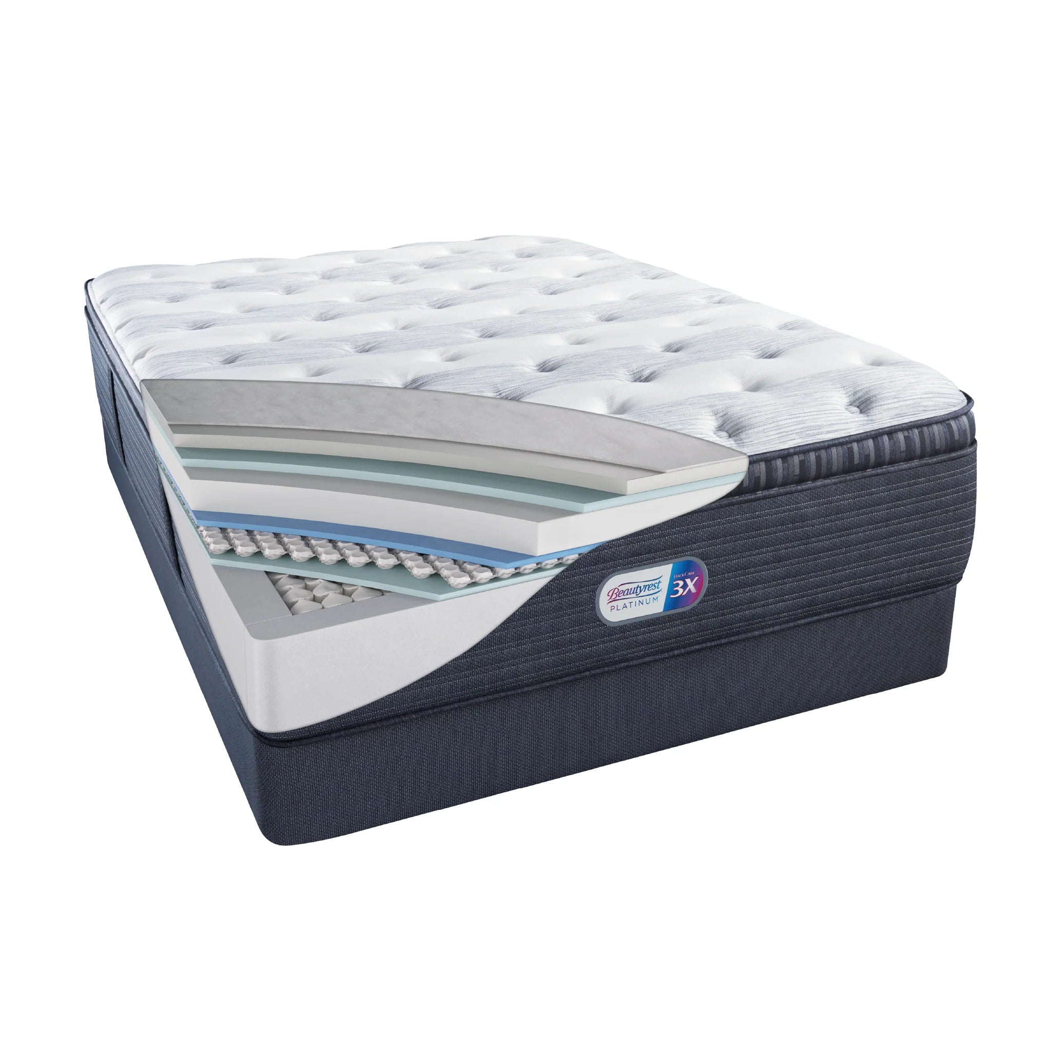 Colchon Beautyrest Platinum Brittany Ultra Plush Pillow Top 2