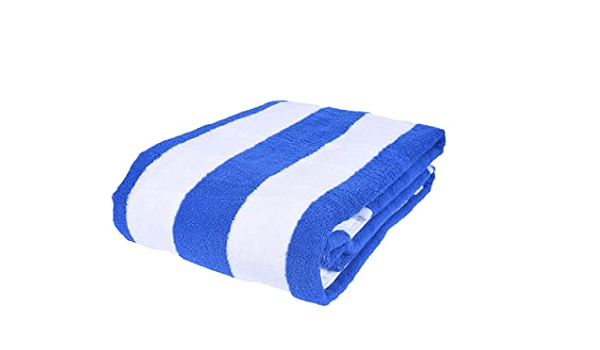 Toalla azul rayas